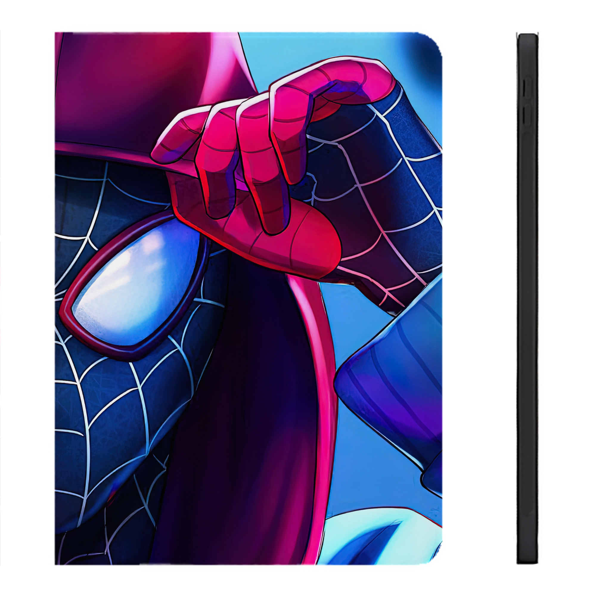 （画像用） Spider Man スパイダーマン IPadケース ペンホルダー付き ブックスタイルデザイン
